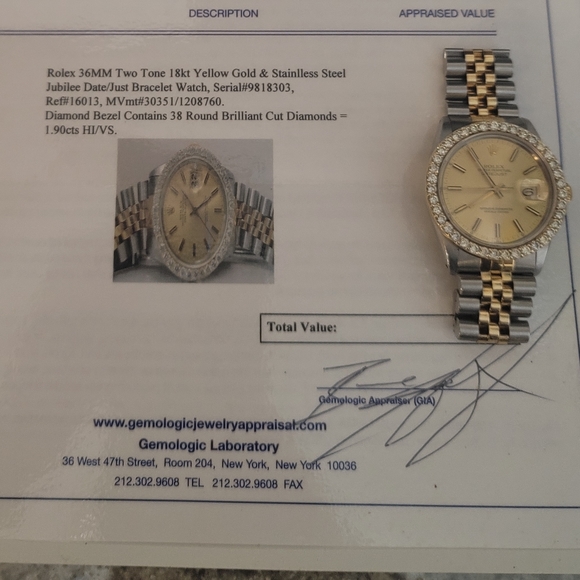 Rolex 36mm with diamond bazel - Picture 12 of 17